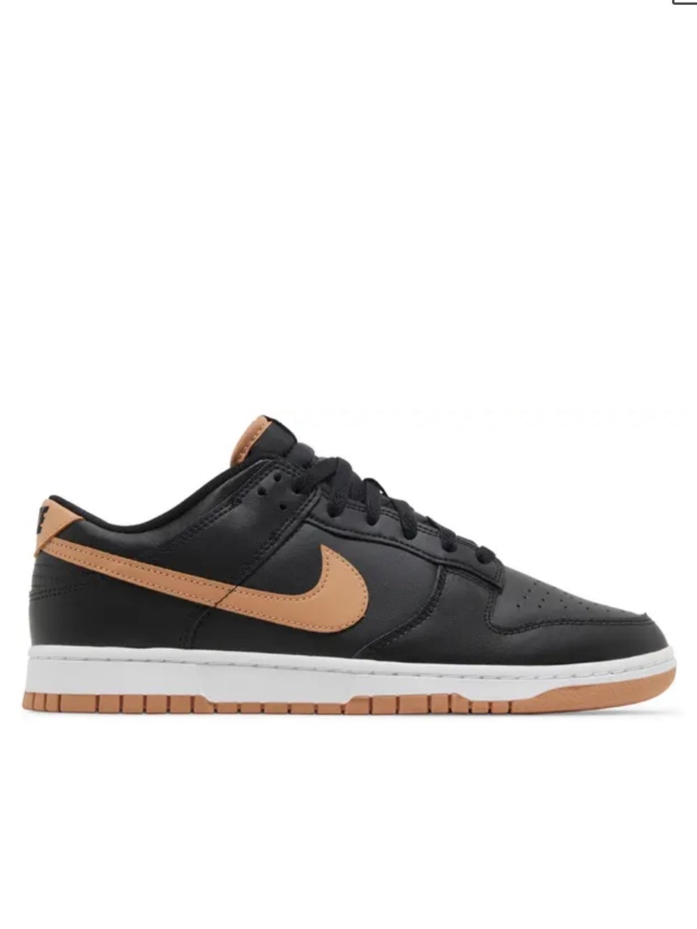 Nike | Men’s ‘Black Amber Brown’ Low Dunk Lace Up Sneakers Black Laces Size 11